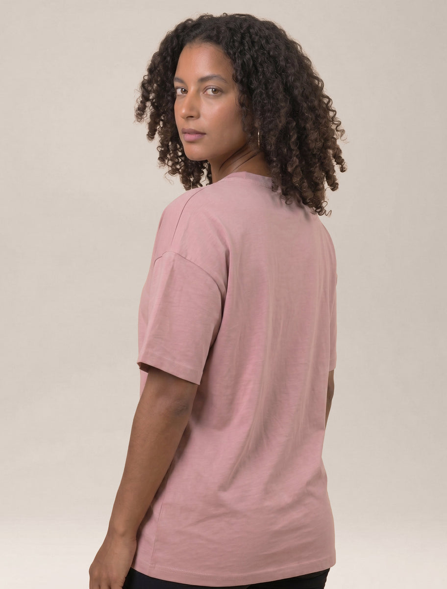 Women's Pink Oversized T-Shirt