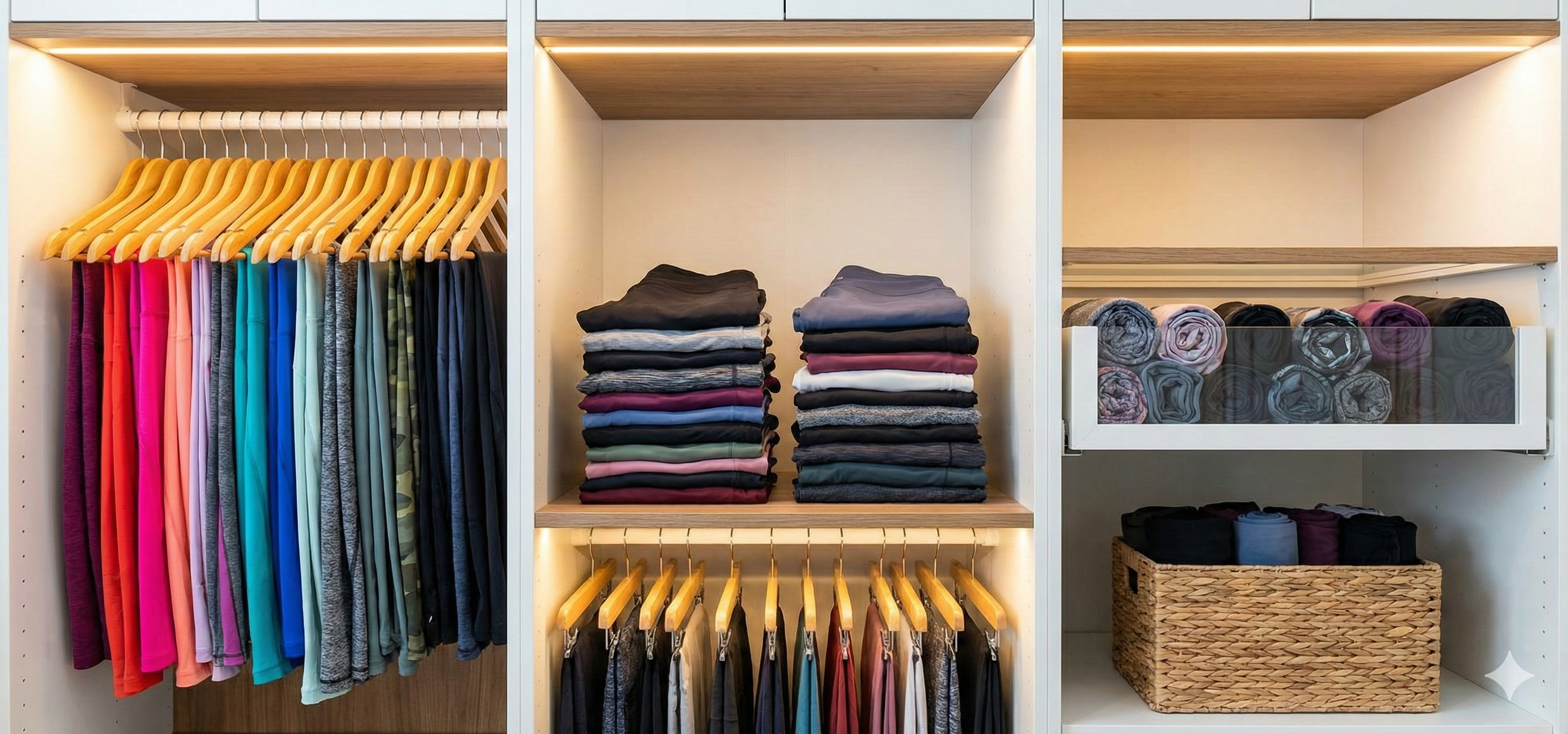 How to Store Your Gym Leggings: Hanging vs. Folding vs. Rolling